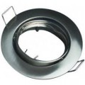 Foco basculante 84mm empotrar Plata Mate, para Lámpara GU10/MR16